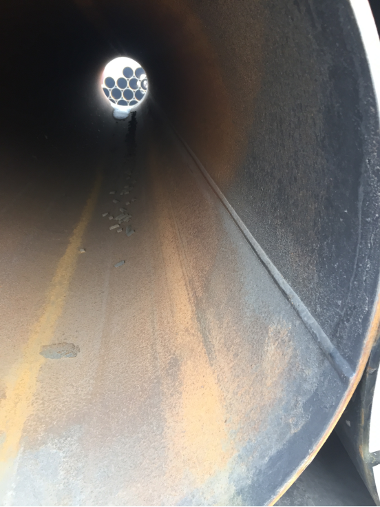 16 x 60 x tubería de acero galvanizada 70, tubería de acero soldada con autógena espiral de LSAW para el petróleo